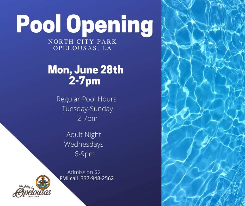 North City Park Pool Opening and Hours