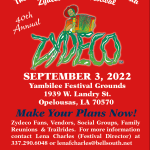 The 40th Annual Original Southwest Louisiana Zydeco Festival
