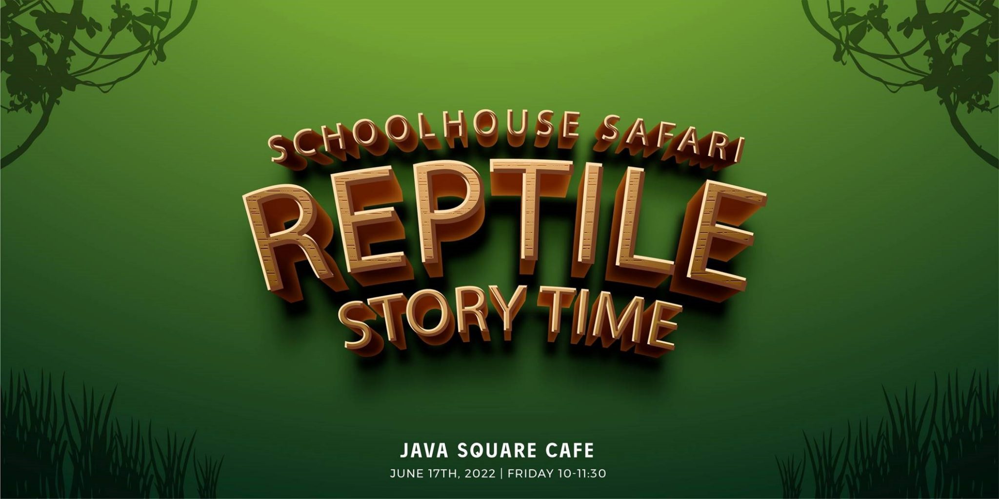 School House Safari Reptile Storytime at Java Square