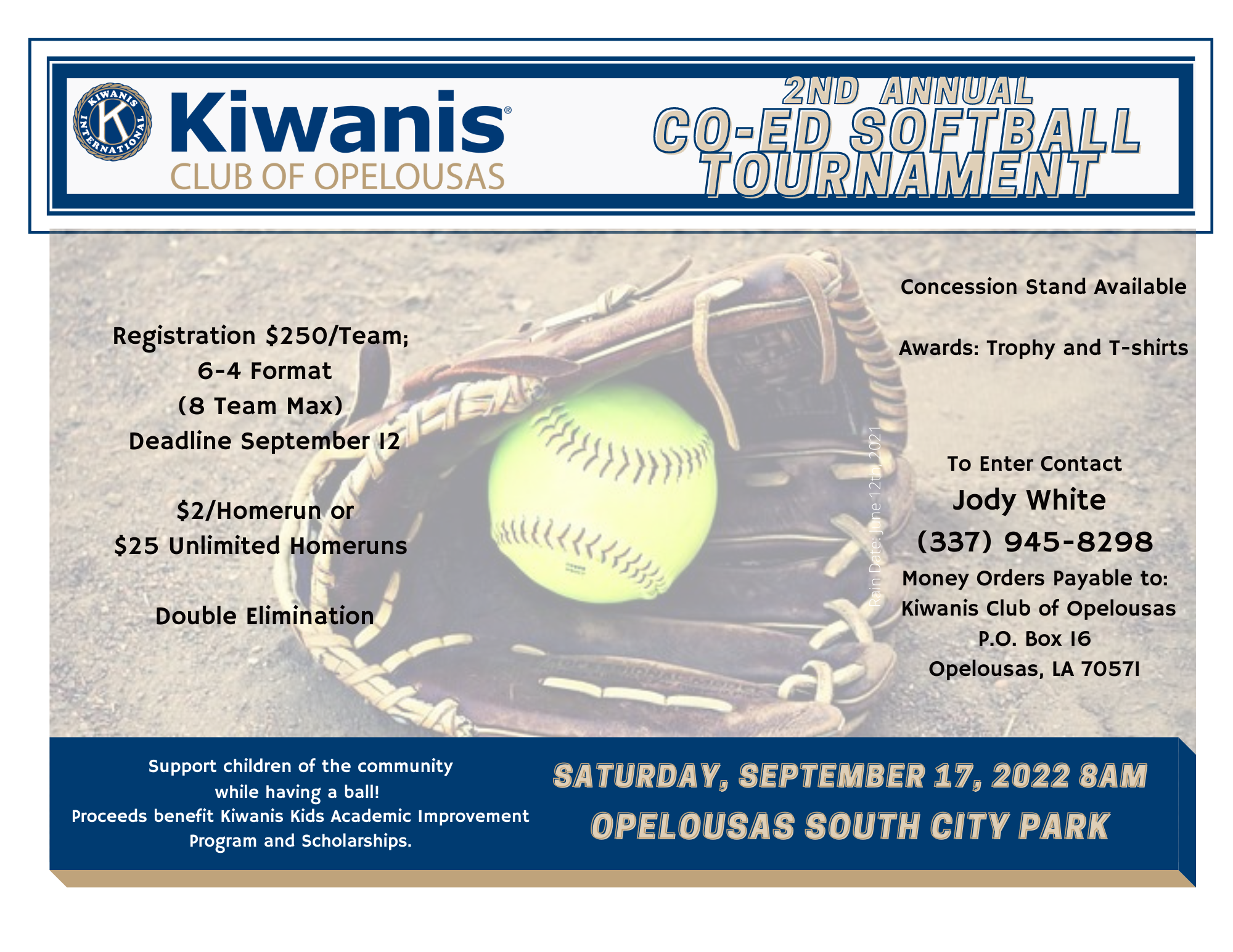 2nd Annual Co-ed Softball Tournament
