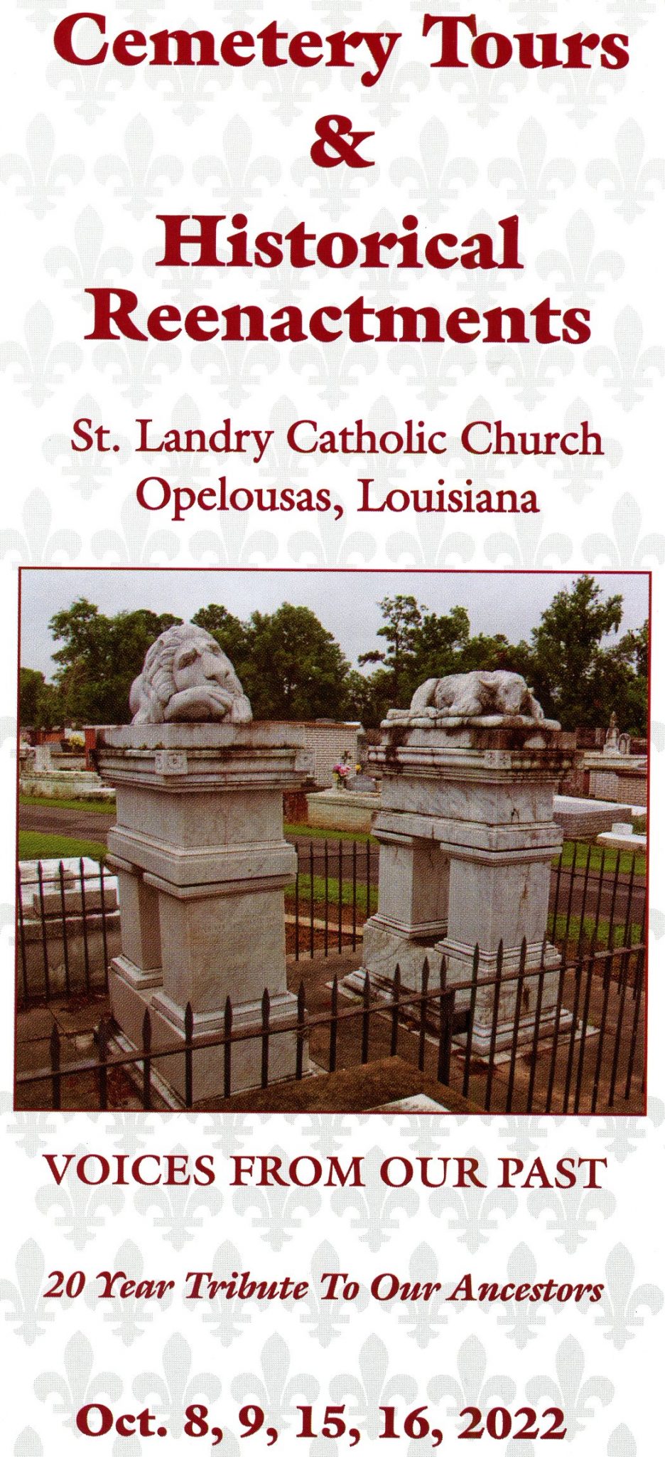 St. Landry Parish Catholic Church Voices of the Past Cemetery Tour