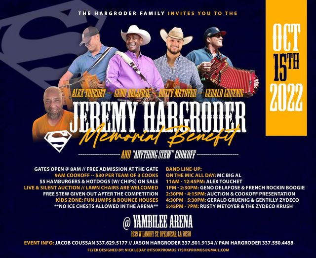Jeremy Hargroder Memorial Benefit