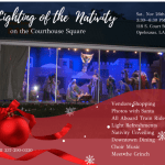 Lighting of the Oaks and Nativity Scene