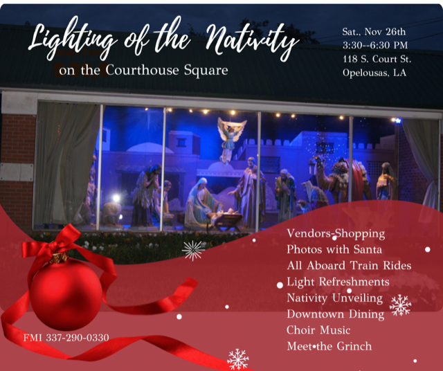 Lighting of the Oaks and Nativity Scene