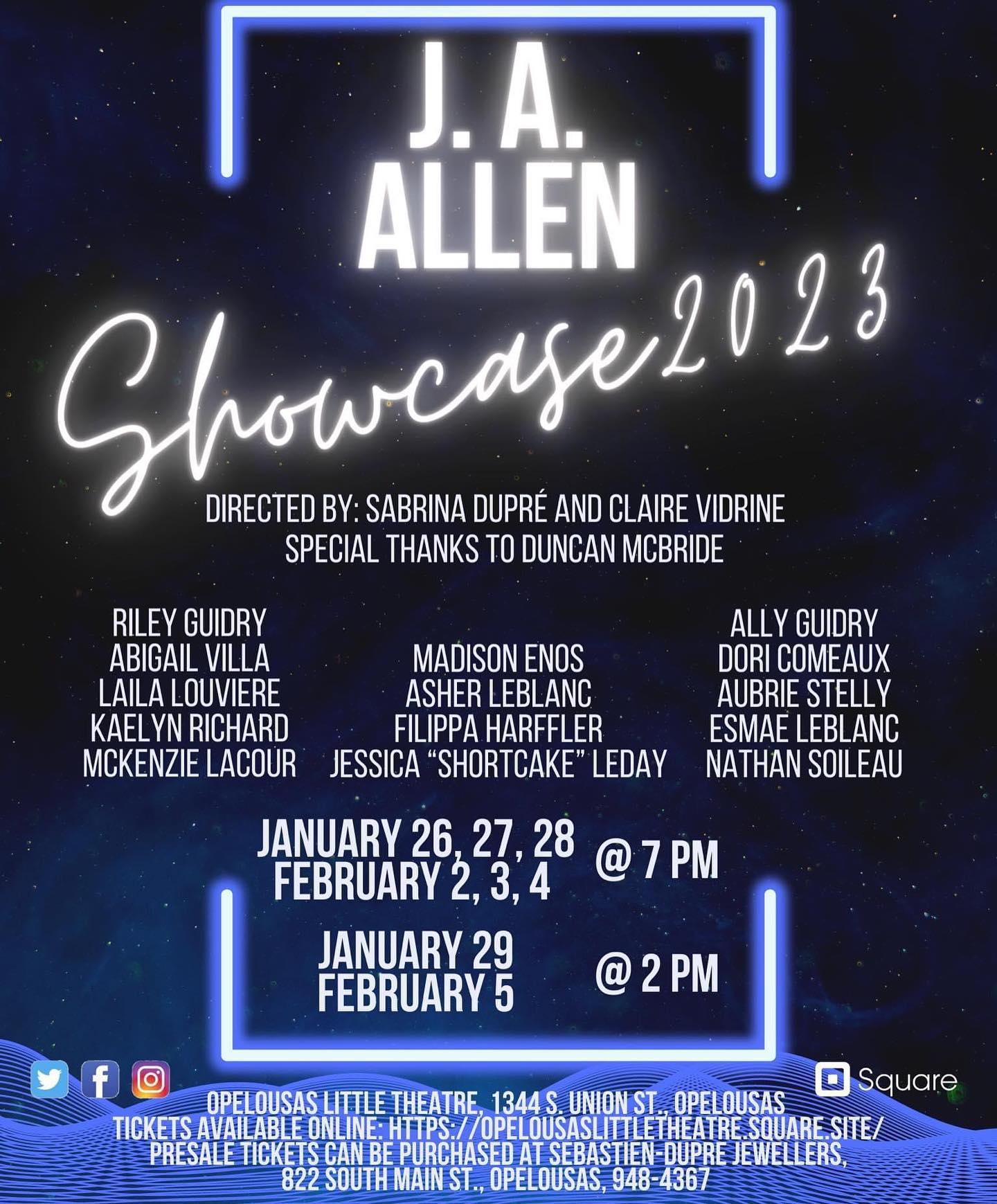 OLT Presents the 2023 J.A. Allen Showcase